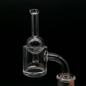 3mm tjocklek 4mm botten XL 25mm Od Flat Top Quartz Banger Nails med gratis Carb Cap Sets för glas bongs oljeplattor