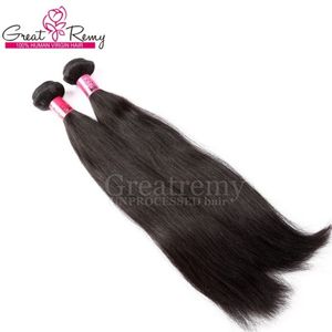 Extensões de cabelo virgens não transformadas 100% chinês DIERAVE DIERAVE Humano Weave Weave cor natural Seda de seda 2 pçs / lote Greaturemy Drop Shipping