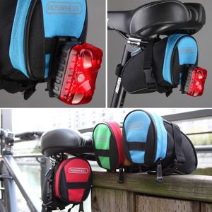 Water Resistant Bike Saddle Bag Back Seat Quakeproof Foam Bicycle Bag Rear Tail Pouch Mountain Bike Bicycle Bags Fast Shipping