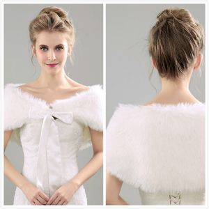 new style faux fur jacket wrap shrug bolero coat wrap bow shawl cape bridal wedding shawl bridesmaid wrap wedding accessories