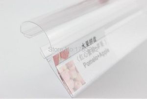 Japenese shelf POP price tag ticket data strip glass wood clip strip shelf talker label holder clamp