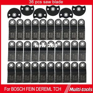Wholesale tools cut wood for sale - Group buy 36 set Wood working Oscillating Multi tools Saw Blades Accessories fit for Multimaster power tools as Dremel Fein metal cut