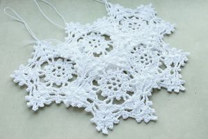 Wholesale winter snowflake decorations for sale - Group buy 12pcs Handmade Hanging ornaments home decor winter crochet decorations White snowflakes Christmas Crochet snowflake Crochet snowf2930