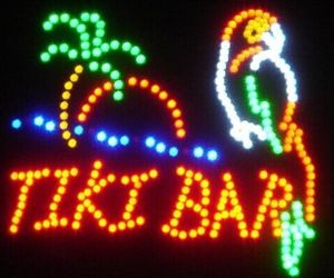 Wholesale tiki bar neon for sale - Group buy Parrot Tiki Bar Neon LED Flashing Sign with Palm Tree and Ocean x