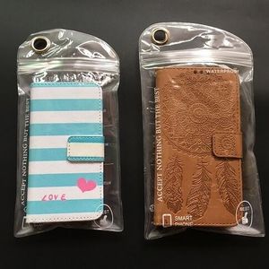 iPhone 11 Pro XS Max XR Samsung S10 Lite Not 10 PU Deri Kılıf için su geçirmez Jelly Fermuar Plastik PVC çanta Ambalaj Paketi