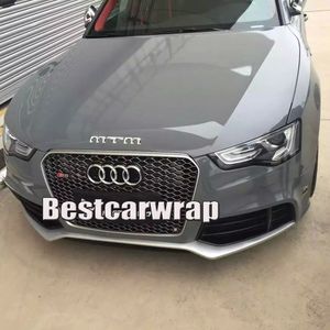 Premium 3 Layers Cement Grey Gloss Vinyl wrap Like 3m cement Glossy cement Car Wrap coat skin with Air Free Size:1.52*20M/Roll 5x66ft