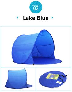 Outdoors DHL 3-6 Days Summer Hiking Tents Outdoors Camping Shelters for 2-3 People UV Sun Shelter Shade Protection 30+ Tent for Beach Travel