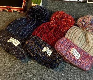 Boys Girls Kids Lovely Ball Knit Beanie Hat Ski Crochet Cap Winter Soft Warm Ear Muff colorful 3Y-12Y Children Christmas hats
