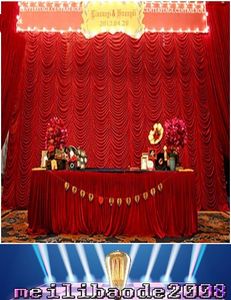 High Quality 3x6m elegant water wave wedding curtain backdrops swags drapes for wedding/party decoration free shipping MYY