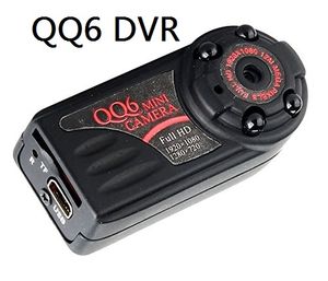 Wholesale Smallest QQ6 Full HD 1080P Mini DV DVR 12.0 MP Wide Angle Camera IR Night Vision Montion Dection Mini DV free shipping+track Free Shipping