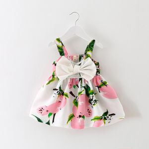 Wholesale baby girls lemon skirts kids toddler cute dresses babies clothing for infant size 70 80 90 100