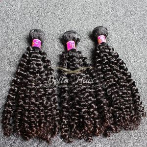 10-24 inch 4pcs/lot Human Hair Extentions Top Quality Malaysian Hair Grade 9A Natural Black Curly Hair Weft Free Shipping