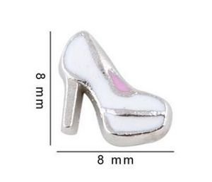 20 pz/lotto scarpa tacco alto charms medaglione galleggiante misura per vetro memoria magnetica ciondolo medaglione galleggiante creazione di gioielli