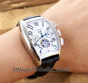 Wysokiej jakości tanie zegarek Cintree Curvex 8880 T MB Tourbillon Automatyczny zegarek 8880 t MB Skórzany pasek Sport Gents Zegarki