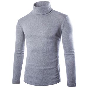 Inverno dos homens de Alta Gola Camisas de Tricô Mens Longline Hoodies Dos Homens de Lã Sólidos Camisolas Moda Longo moletom com capuz Extra Longo