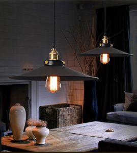 Matsal ljuskronor belysning industriell e27 lampa amerikansk stil järn bas 220v 110v hängljus loft kaffebar restaurang kök