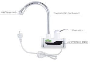 ZBD3000W-28,free shipping,Digital Display Instant Hot Water Tap,Tankless Electric Faucet,Kitchen Faucet Water Heater,with EU plug