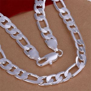 Wholesale mens heavy sterling silver necklace for sale - Group buy Heavy g MM Chains Necklace Men sterling silver plate necklace STSN196 fashion silver Chains necklace factory direct sale