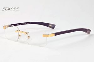 2021 Renkli Lüks Bufalo Gözlük Gözlük Yeni Kadın Güneş Gözlüğü GL Marka Tasarımcısı Temizle Korna Çerçevesiz Dikdörtgen Erkekler Ahşap Standı Wrika