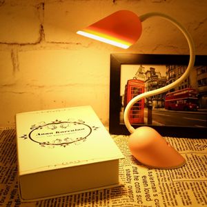 Sensor LED Hart Desk Lamp Draagbare Flexibele LED verlichting Modi van Lichtheid MAH Lithium Batterij Touch Switch