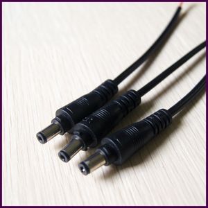 Tira de alambre del conector DC LED 5050 3528 Conector de adaptador de corriente DC de un solo color 5.5 * 2.1mm Conector masculino y femenino en venta
