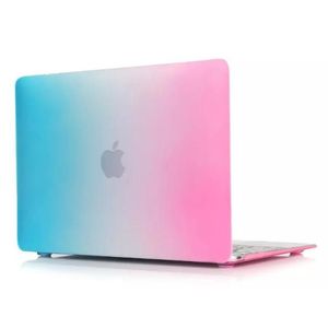 Dazzle Color Matee Твердый прорезиненный чехол Чехол Protector для MacBook Air Pro с Retina 12 13 15-дюймовый ноутбук Crystal Crystal красочная радуга радуга