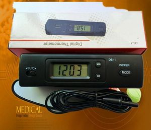 Wholesale thermometers for cars resale online - car auto DS Car Digital LCD Thermometer measuring in and out Temperature with probe C and F for home office and many occasions