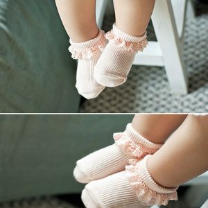 Cute Korea Style children sock baby girls cotton lace socks Hollow Socks kids antiskid socks leg children Stockings Kid Gift