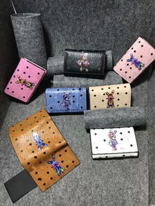 3D printing rabbit wallet men and women Korea tri-fold fashion wallet large capacity credit card bag