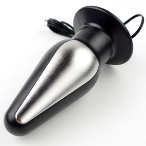 Sex-MassagegerätE-STIM HUGE Extreme Electro Bult Plug Electro Sex Anal Plug Elektroschock Elektrische StimulationSpielzeuge