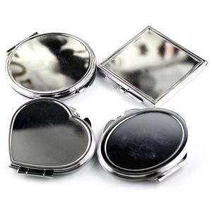 Wholesale heart shaped makeup mirrors for sale - Group buy Brand new Metal makeup mirror gift gift round square heart shaped oval mini folding mirror HM020 mix order as your needs