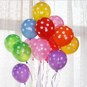 12 Zoll Latex Polka Dots Luftballons Hochzeit Geburtstag Luftballons Dekoration Globos Party Ballon Palloncini Jubiläum Kinderspielzeug HJIA663