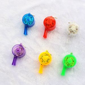 Luminous transparent whistle, bar concert, children's luminous whistle, children's toy wholesale and retail