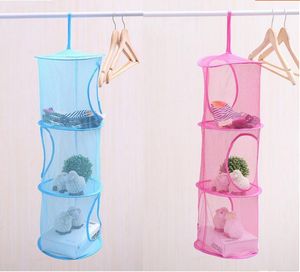 3 Shelf Hanging Bag Door Holder Net Storage Organizer Closet Hanger Organiser