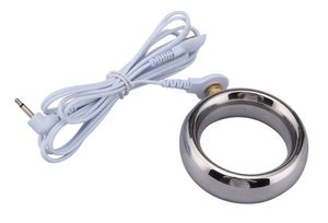 Electric Shock Cockrings Leksaker Penis Ring Mäns Hem Medicinsk tema Toy Delay Ejaculation Puls Fysioterapi Sexprodukt