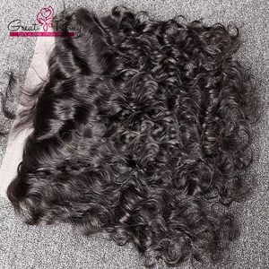 13x4 Doğal Dalga Kulağı Kulağa Dantel Frontal Kapatma Brezilyalı Saç Ücretsiz Bölüm Üst Kapaklar Hairpieces Greatremy Işlenmemiş İnsan Saç