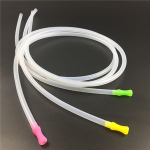 Tubo in silicone da 85 mm per fumare tubi dell'acqua con narghilè Bocca in plastica inclusa Diametro esterno 5 mm * 7 mm Accessori