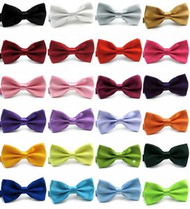 Papillon 39 colori regola la fibbia a colori solidi bowktie professionale per il regalo di Natale per la festa della festa del papà