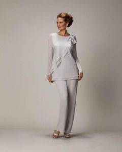 Hosenanzüge für die Mutter der Braut, Chiffon-Hosenanzug für Hochzeit, Mutter des Bräutigams, Damen, formelle Abendgarderobe, Mutter der Braut outf225u