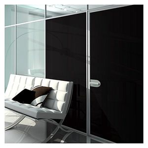 0 % VLT Verdunkelungs-Sichtschutz-Fensterfolienaufkleber, blickdichter schwarzer Glastönungsaufkleber für Privathaushalte, Größe der Beschichtungsfolie: 1,52 x 30 m = 5 x 98 Fuß