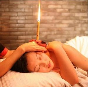 Indian Theraphy Candela per orecchie Cono naturale Cera d'api Candela per orecchie Terapia termo-auricolare Stile dritto Cura dell'orecchio Candela per orecchie 8 colori