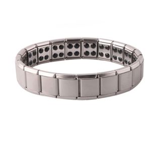 Gesundheit GE Power Edelstahl Armreifen Manschette Energie 80 Germanium -Kraft Armband Armband für Männer Frauen Modeschmuck