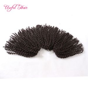 Malibob Jerry Curl Pre-Loop Crochet Braids Medium Brown Hair Braids 8Inch Kanekalon för Full Head 100g Syntetiska Braiding Hair Extensions