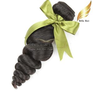 Малайзийская свободная волна девственницы человеческих волос пучки из одного донора 1 или 2 OR3PCS / LOT Натуральный цвет двойной уток сорт Беллахаир