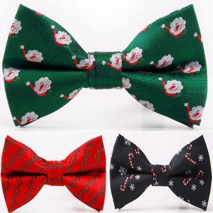 2019 Рождество bowtie 6 цвет 7 * 12 см бантом X-mas галстук-бабочка мужская полиэстер галстук аксессуары для Рождественский подарок