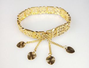 2016 neue Modeschmuck Überzogene 18 K Gold Herzen Anhänger Armband aushöhlen MS armband allergie KS340 Kostenloser Versand