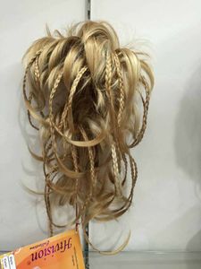 Darmowa Wysyłka Piękna Czarowna Hot New Fashion Cute Bendable Drut Braid Blonde Clamp Krótkie Kalki Ponytail Fryzury