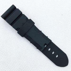 26mm mm75mm Moda Preto Borracha De Silicone À Prova D Água Esporte Banda Strap para PAM LUNMINOR RADIOMIR Watch