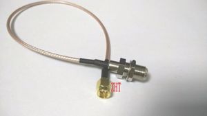 Wholesale female to male coax cable resale online - 20pcs F Female Nut Bulkhead TO SMA Male RF Coax RG316 Cable CM