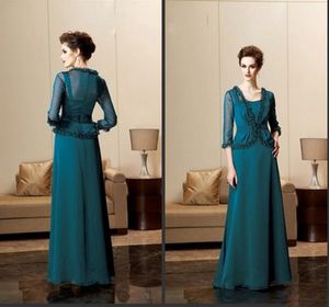 Europe and United States foreign trade haute couture long sleeved Mother Of brides Dresses costumes mother-in-law long evening dress